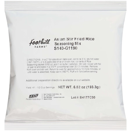 Foothill Farms Foothill Farms Asian Stir Fried Rice Seasoning Mix 6.82 oz. Bag, PK10 S140-G1190